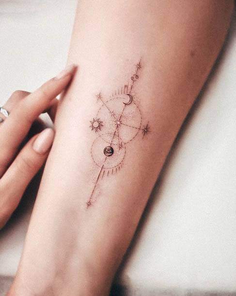 Fantastic Star Tattoo For Women