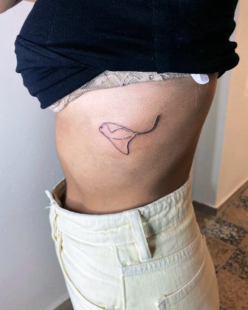 Fantastic Stingray Tattoo For Women