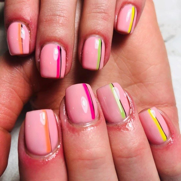 Fantastic Striped Nail For Women