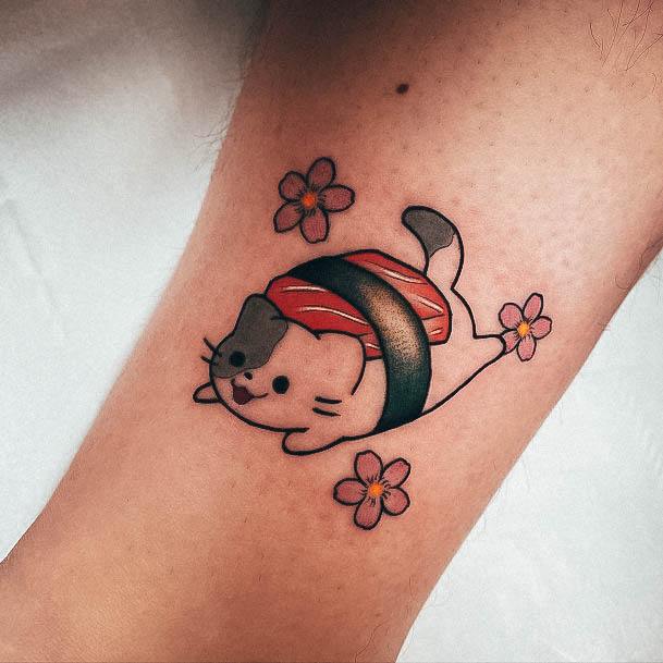 Fantastic Sushi Tattoo For Women