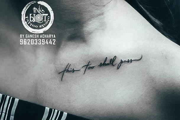 Fantastic This Too Shall Pass Tattoo For Women