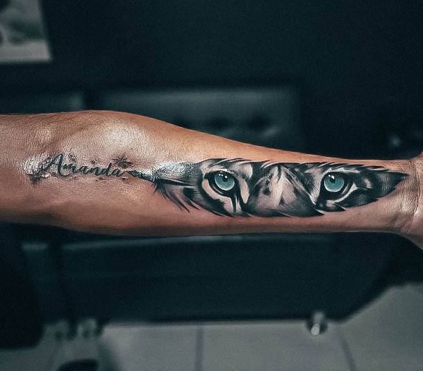 Fantastic Tiger Tattoo For Women 3d Eyes