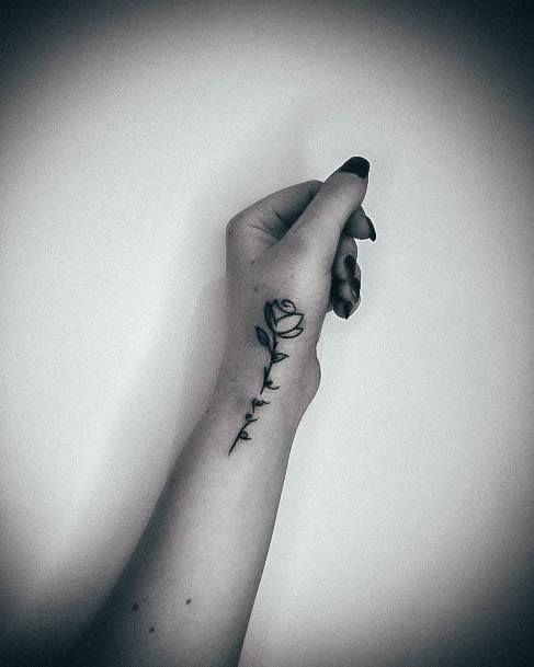 Fantastic Tiny Tattoo For Women Hand