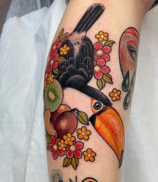 Fantastic Toucan Tattoo For Women