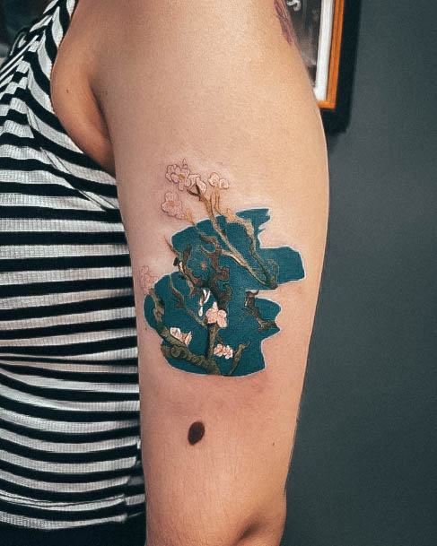 Fantastic Van Gogh Tattoo For Women