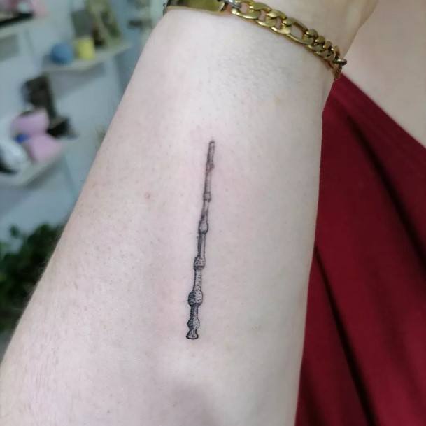 Fantastic Wand Tattoo For Women