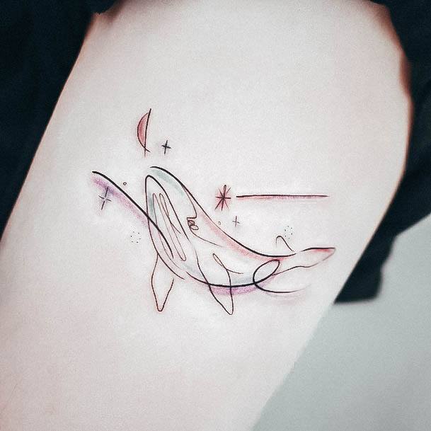 Fantastic Whale Tattoo For Women