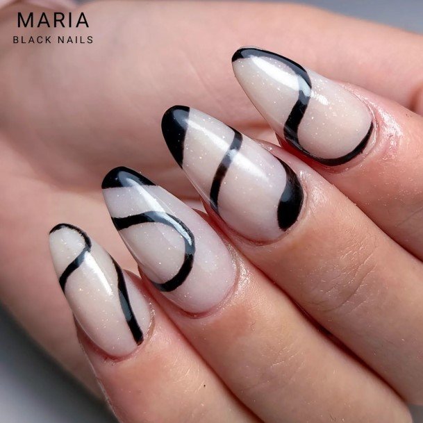 Fantastic White Almond Shaped Nail For Women