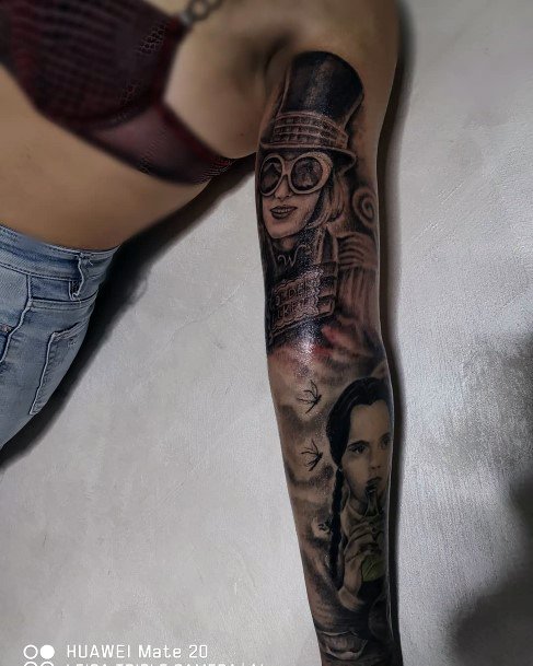 Fantastic Willy Wonka Tattoo For Women