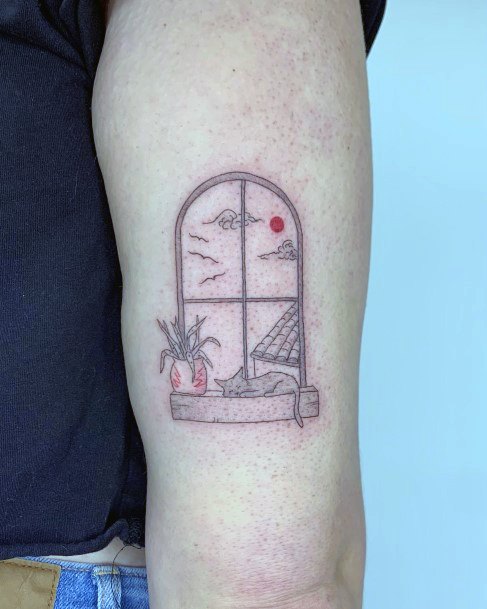 Fantastic Window Tattoo For Women