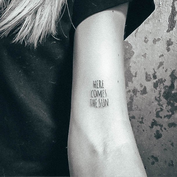 Fantastic Word Tattoo For Women