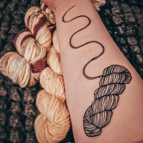 Fantastic Yarn Tattoo For Women