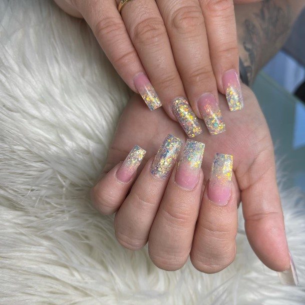 Fantastic Yellow And Pink Nail For Women