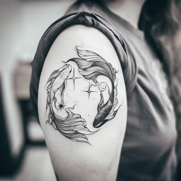 Fantastic Yin Yang Tattoo For Women