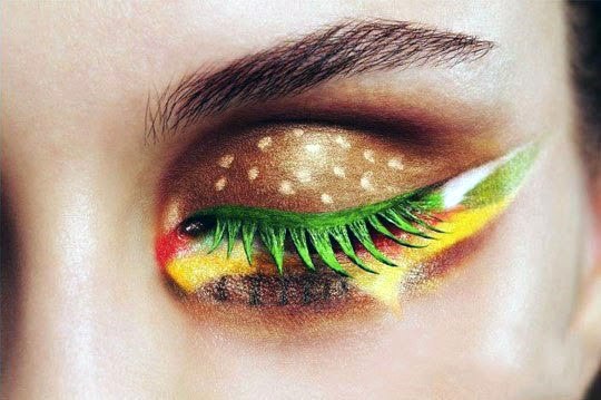 Fat Burger Unique Womens Eyeshadow Art