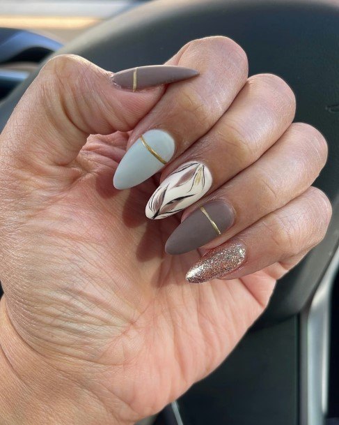 Feather Nails Feminine Ideas