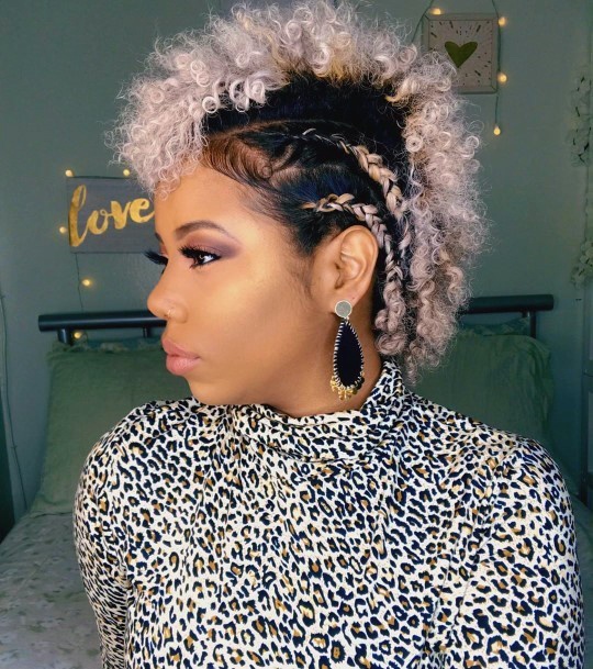 Feathery Grey Extensions Short Curly Hairstyles For Black Women