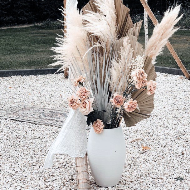 Feathery Plants Galore Boho Wedding Decor