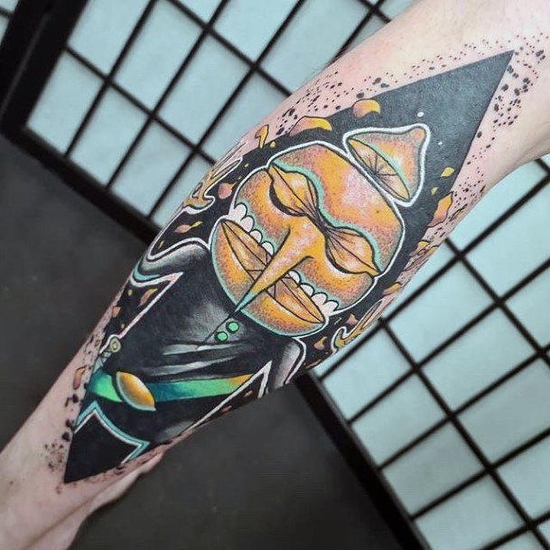 Female Adventure Time Tattoo On Woman