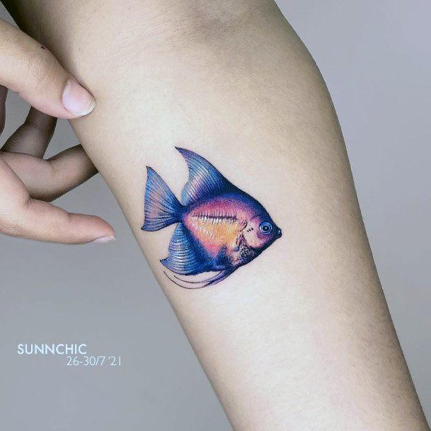 Female Angel Fish Tattoos