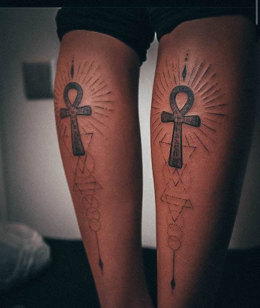 Female Ankh Tattoos