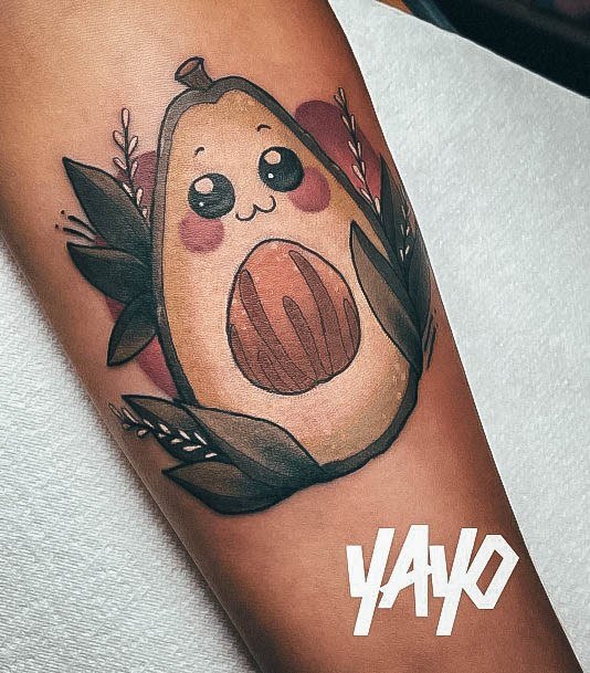 Female Avocado Tattoos