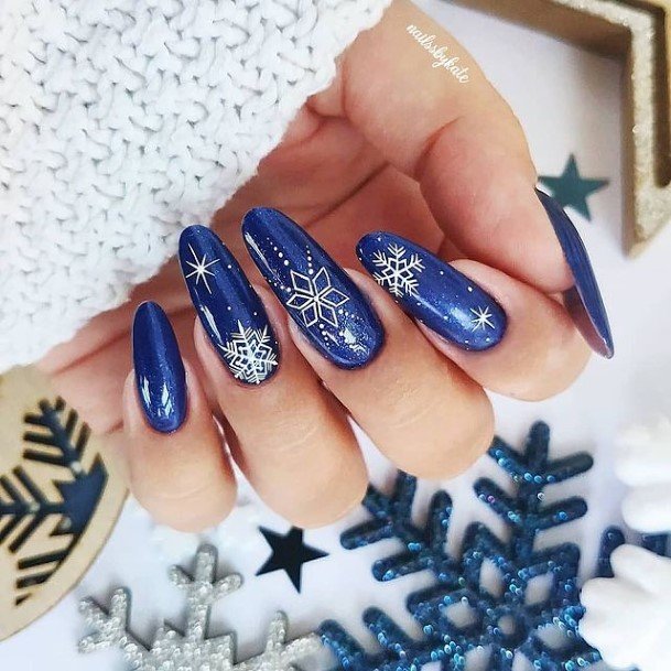 Female Azure Nails