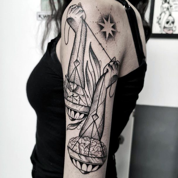 Female Balance Tattoos