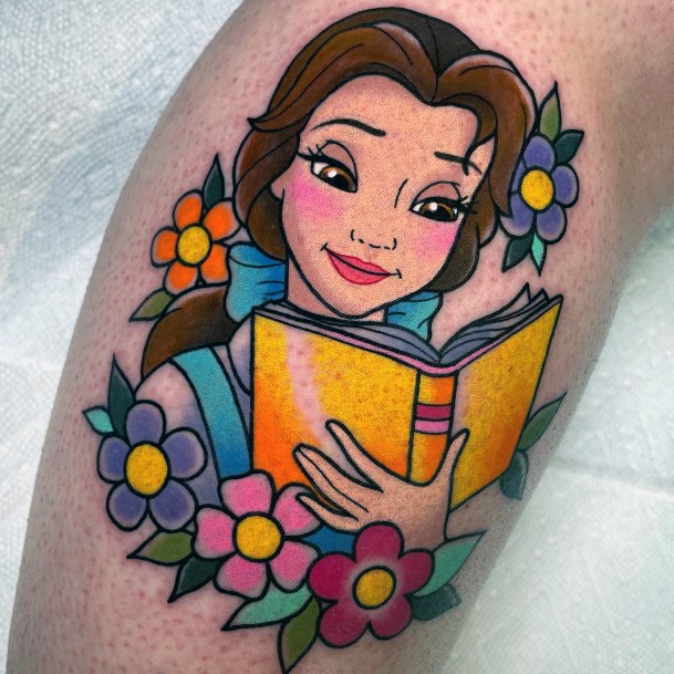 Female Belle Tattoo On Woman