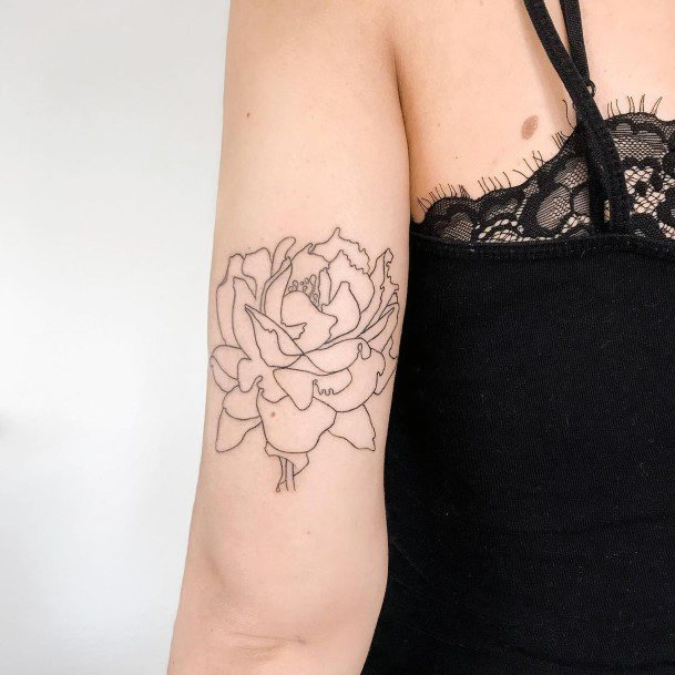 Female Bicep Tattoo On Woman