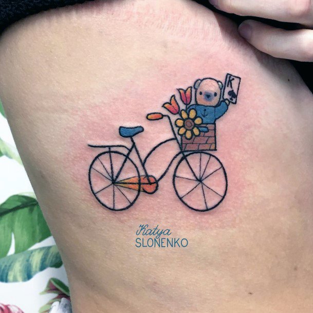 Female Bicycle Tattoos