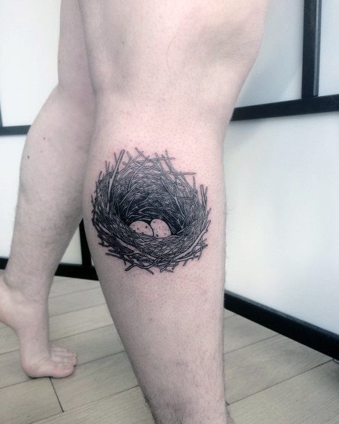 Female Birds Nest Tattoos