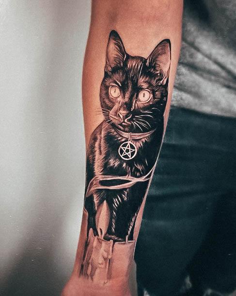 Female Black Cat Tattoos