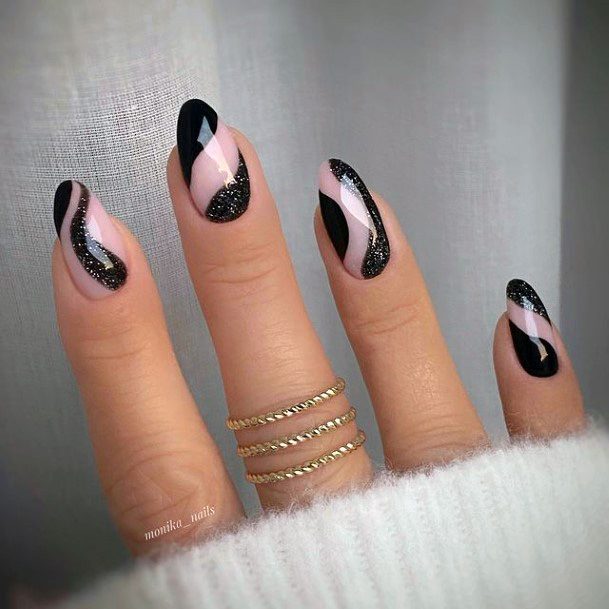 Female Black Dress Nails