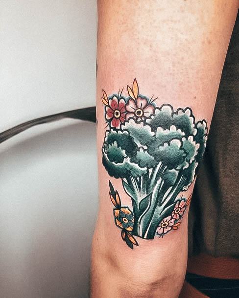 Female Broccoli Tattoos