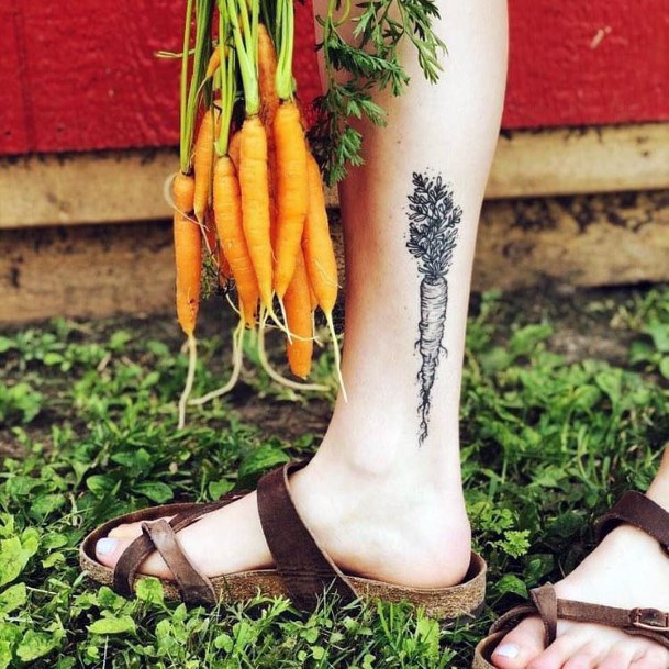 Female Carrot Tattoos