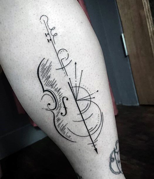 Female Cello Tattoos