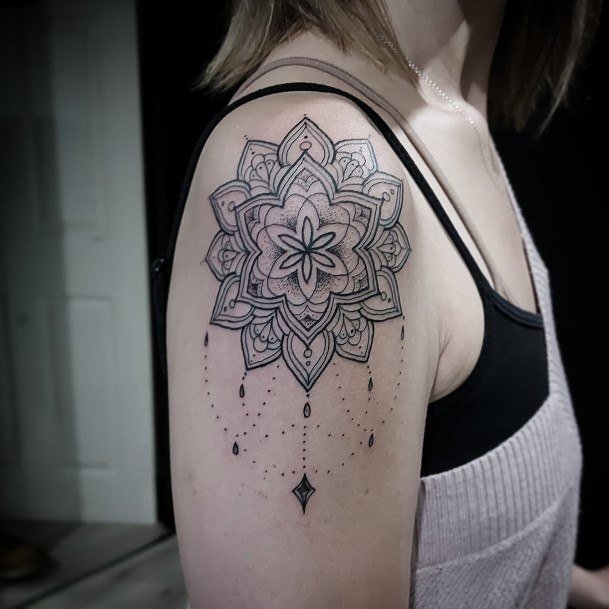 Female Chandelier Designs For Tattoos