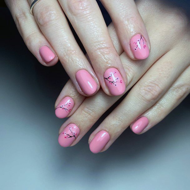 Female Cherry Blossom Sakura Nails