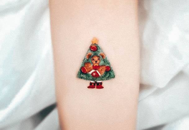 Female Christmas Tree Tattoos