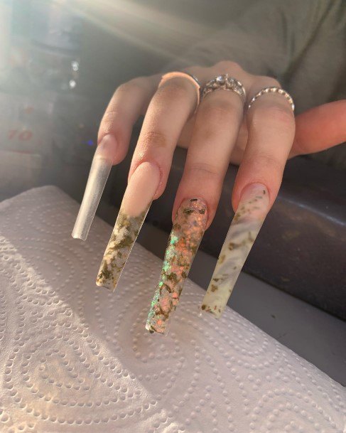 Female Cool 420 Nail Design