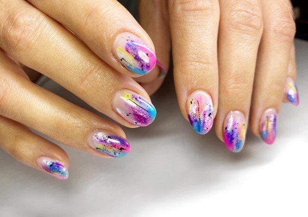 Female Cool Abstract Nail Ideas