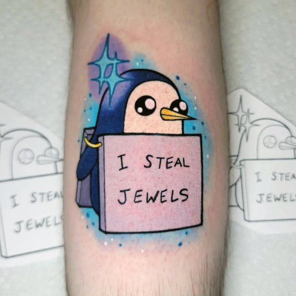 Female Cool Adventure Time Tattoo Ideas