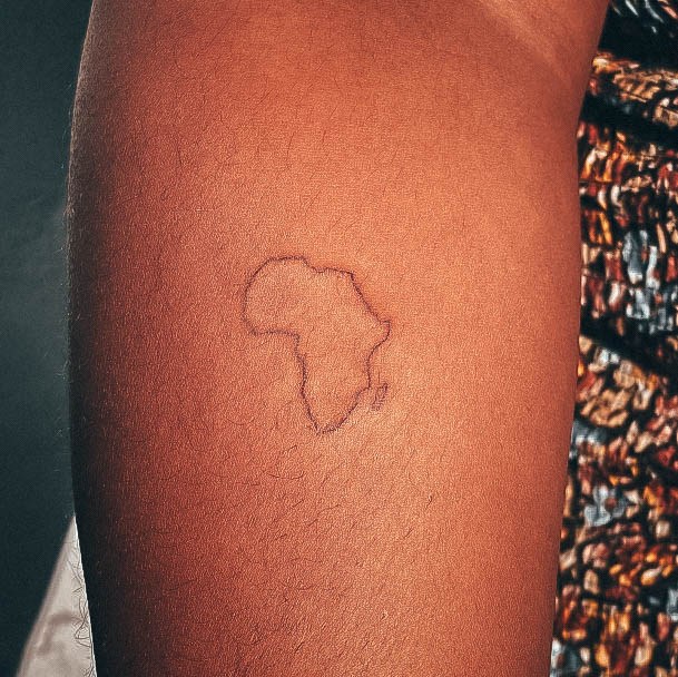Female Cool Africa Tattoo Design
