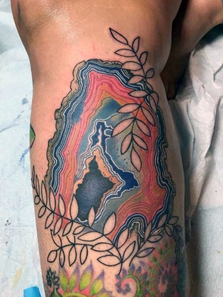 Female Cool Agate Tattoo Ideas