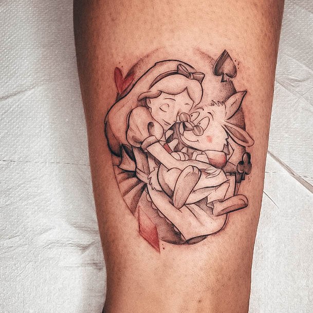 Female Cool Alice In Wonderland Tattoo Ideas