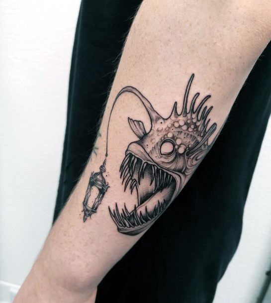 Female Cool Anglerfish Tattoo Ideas