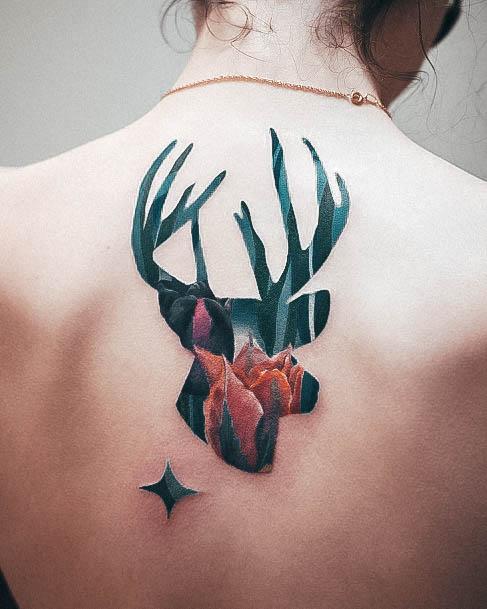 Female Cool Artistic Tattoo Design
