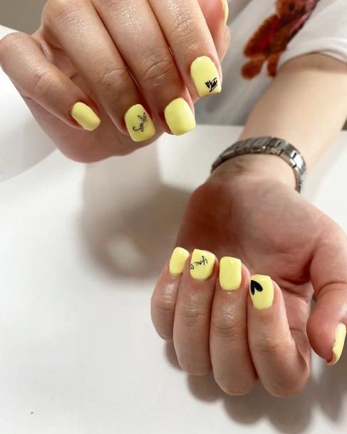 Female Cool Banana Nail Ideas