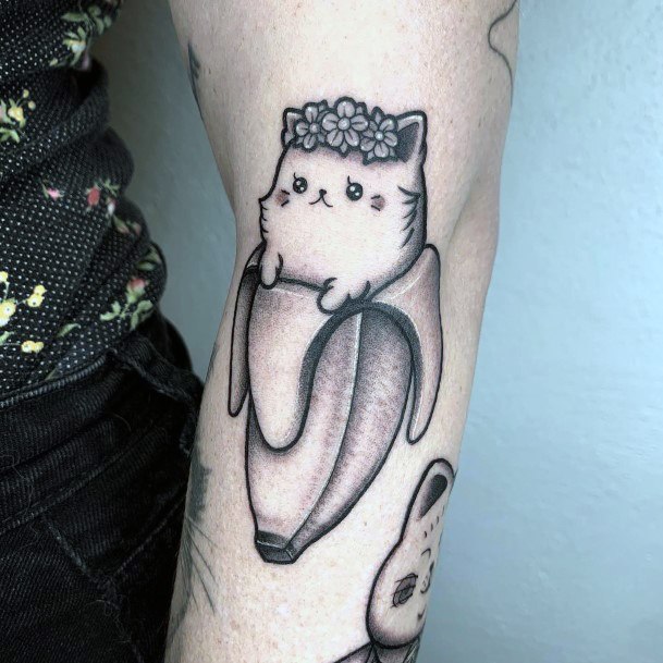 Female Cool Banana Tattoo Ideas